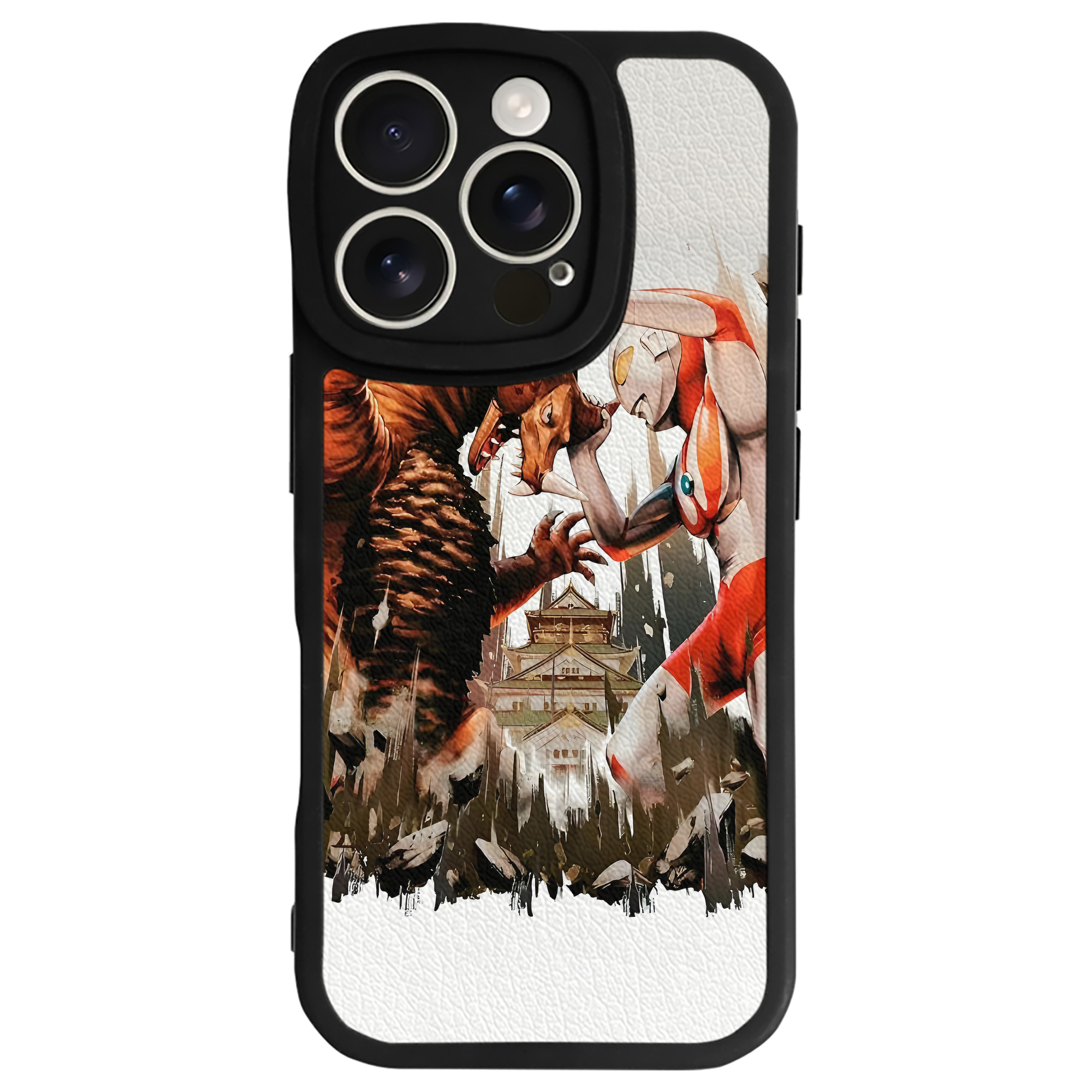 （画像用） ウルトラマン Ultraman 【iPhone 16シリーズ対応】シリコンスマホケース（レザー調） 材質：シリコン